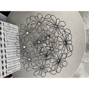 Tamaño Fuente de Metal Cuenco Decorativo Bol Cesta Frutero Mesa